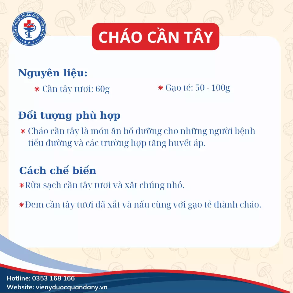 Cháo cần tây