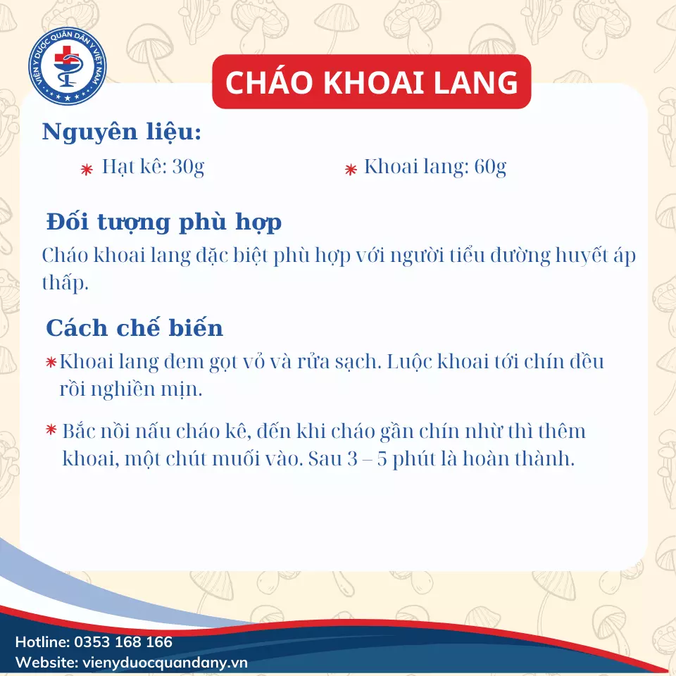 Cháo khoai lang