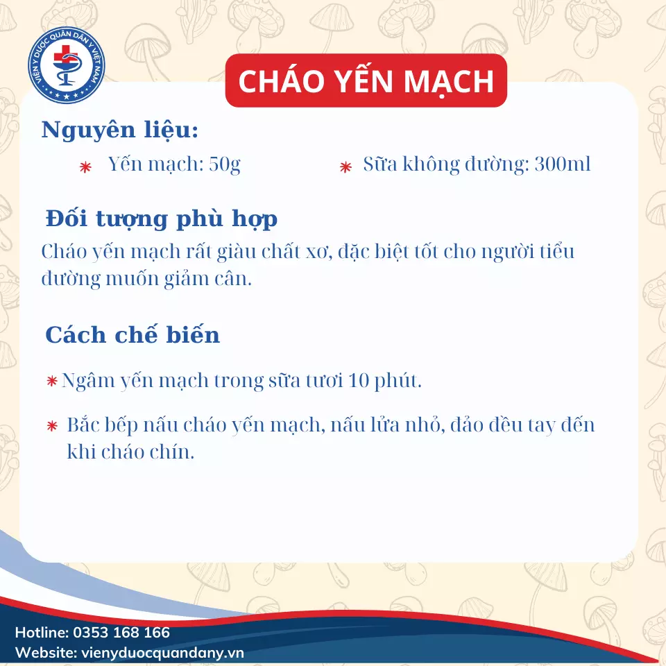 cháo yến mạch