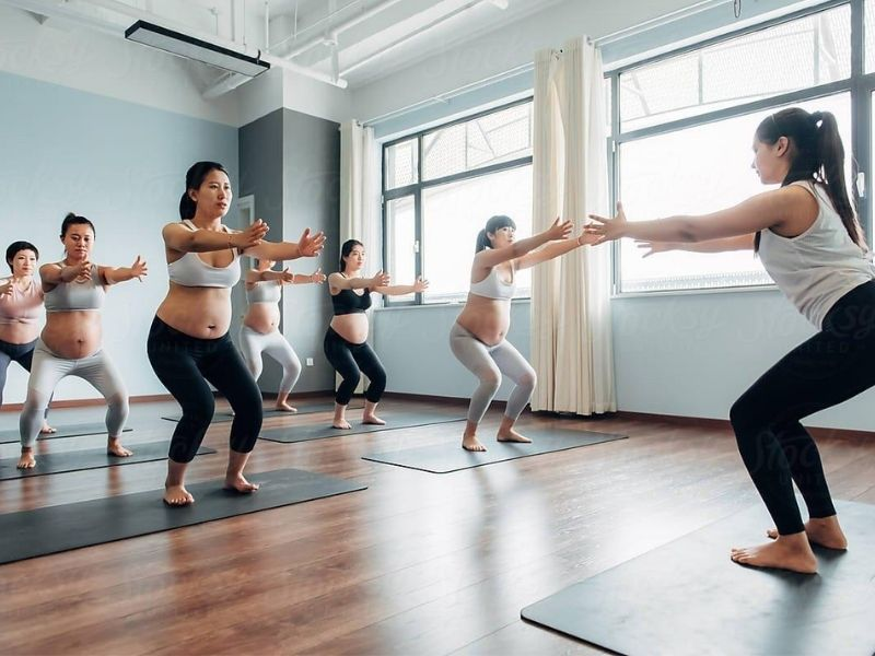 Tham gia lớp học mẹ bầu