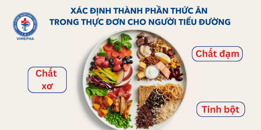 Thành phần thức ăn trong thực đơn cho người tiểu đường