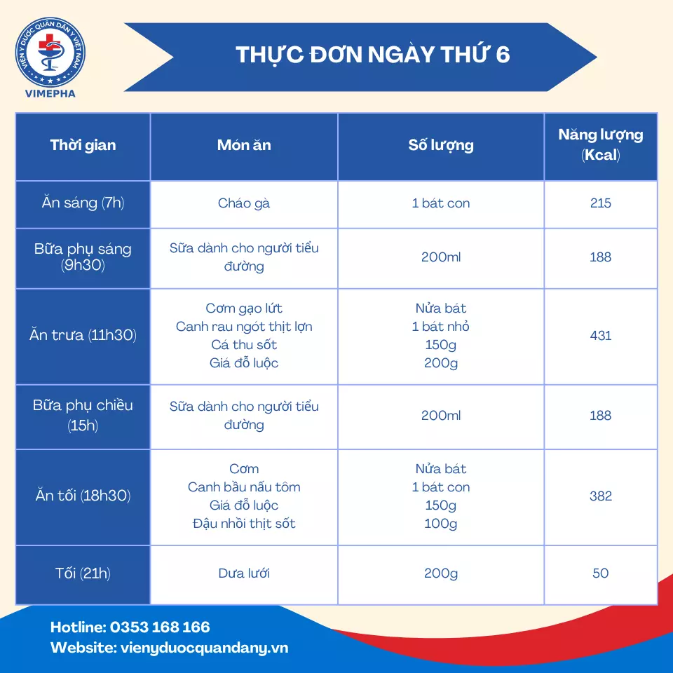 Thực đơn thứ 6